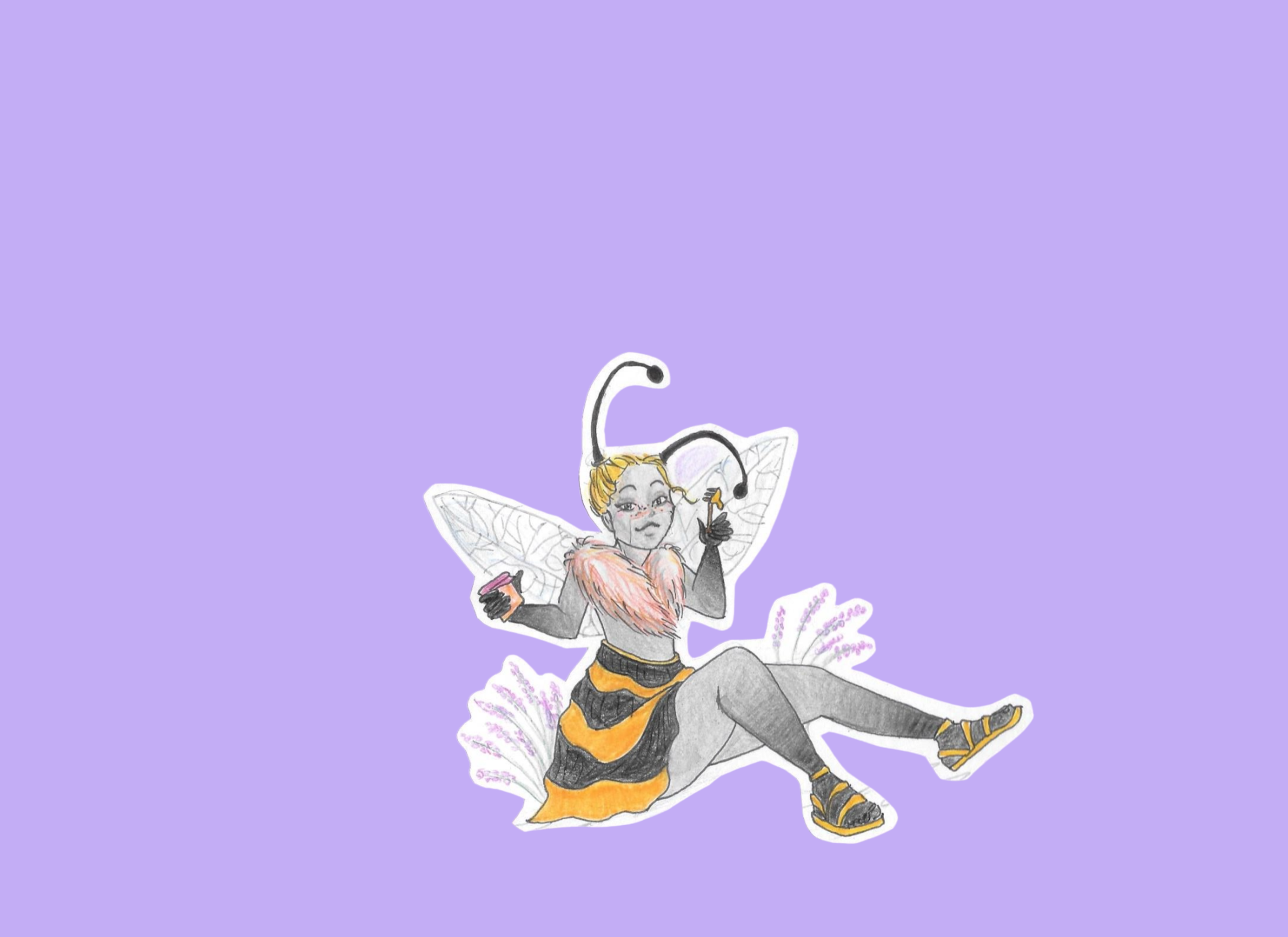 Logo miel d'allauch. 